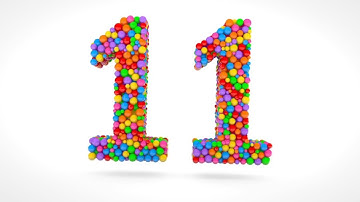 Learn Number 11 on 3d Color Balls | Sparta Wiggle Effects (sponsored by preview2effects)