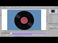 Анимация вращения в фотошопе. Грампластинка.