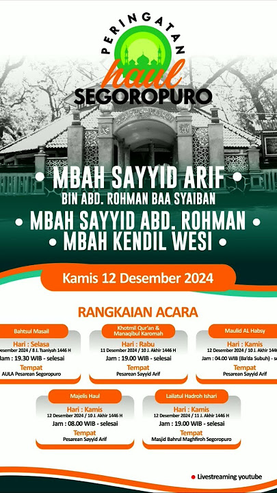 HAUL SEGOROPURO REJOSO PASURUAN #haul #ulama #waliallah #fyp