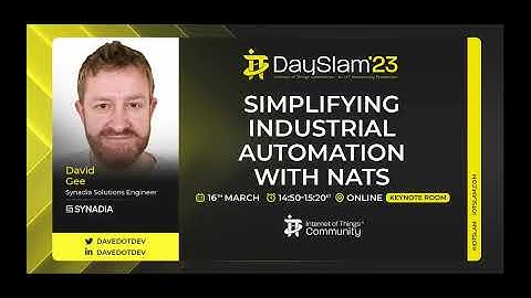IoT Day Slam 2023 Simplifying Industrial Automation with NATS