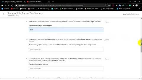 Excel for Business Intermediate I || Week 2 ||Solution || Coursera