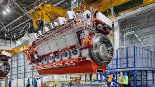 Inside Factories Producing Massive Revolutionary Engine for the World’s Largest Ships