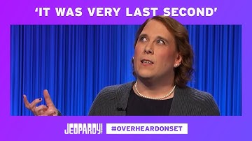Overheard On Set: What Made Amy Schneider Change Her Final Jeopardy! Response? | JEOPARDY!