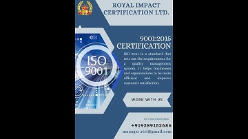 Iso9001:2015 quality management system #QMS #iso9001:2015 #royalimpactcertificationltd 9289152686