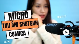 Micro thu âm định hướng cho máy ảnh, điện thoại Mic Shotgun Comica CVM-VM20