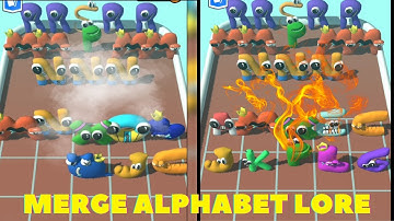 Merge Alphabet Lore Run unlock letters Battle #abcd #alphabet #abc #alphabetlore