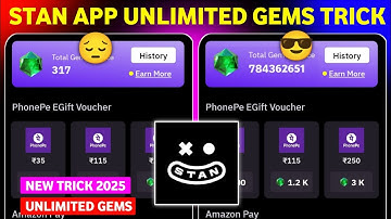 Stan App New Unlimited Gems Trick 2025 | Stan App Se Diamond Kaise Le 💎🤯 | Stan App