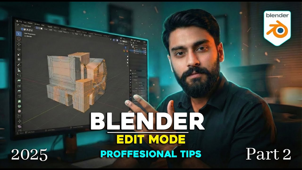 How to Use Blender UI & Edit Mode – Complete Beginner Guide (Part 2 ...
