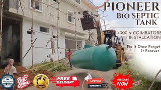 4000lt Pioneer #bioseptictank #coimbatore  installation/#readymade #septictanks #construction #tamil
