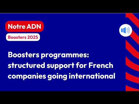 Boosters 2025: Your international success