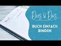 Buch selber binden und mit Stoff einfassen