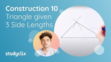 10. Maths Construction 10 - Triangle given 3 side lengths; Leaving Cert Geometry Proof