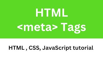 Html meta tag tutorial  | Meta tag in html | Html tutorial | Web Development Tutorial