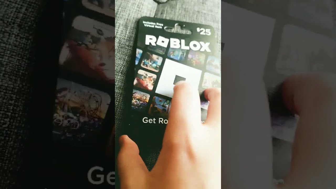 I Got A Card Already Scratched It My Lil Sis Did SLAY Roblox Robux