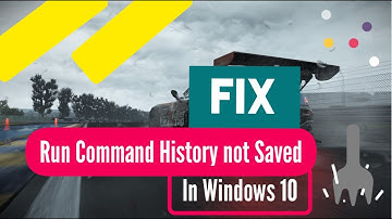 FIX - Run Command History Not Saved in Windows 10 ?
