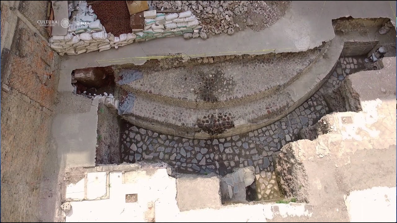 Hallazgo del Templo de Ehécatl y Juego de Pelota de Tenochtitlan
