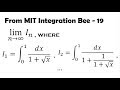 Hidden Fibonacci and Golden Ratio: MIT Integration Bee (19)