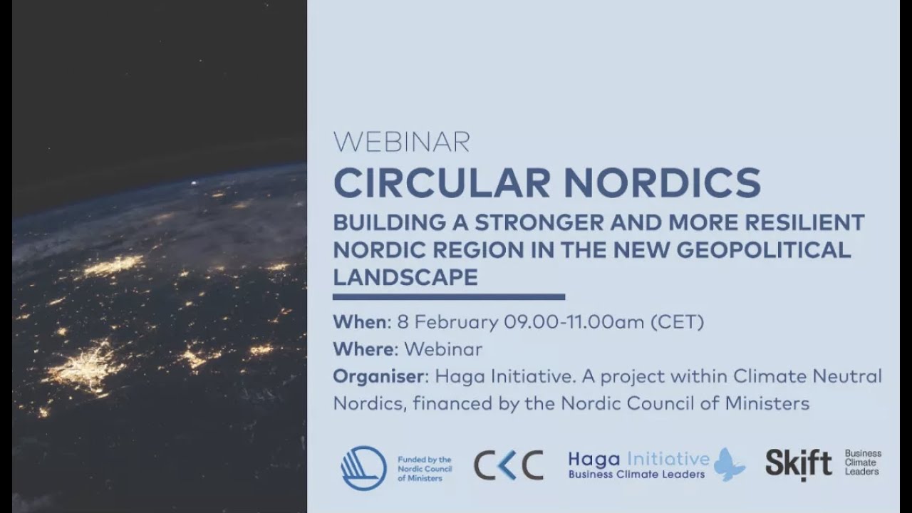 Webinar: Circular Business Models – Building a stronger and more resilient Nordic region