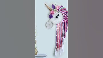 Unicórnio em macramê #unicorn #menina #unicórnio
