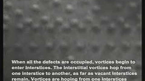 movements of vortices in niobium