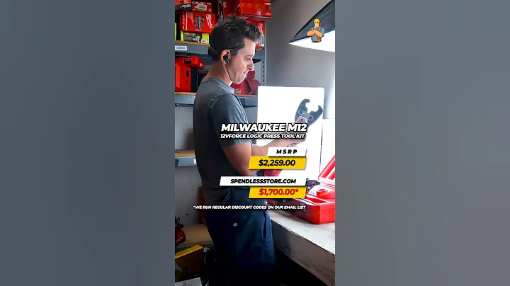 ⚡️Milwaukee M12 12V Force Logic Press Tool Kit⚡️ #shorts #shortsmilwaukee #ForceLogicPressToolKit