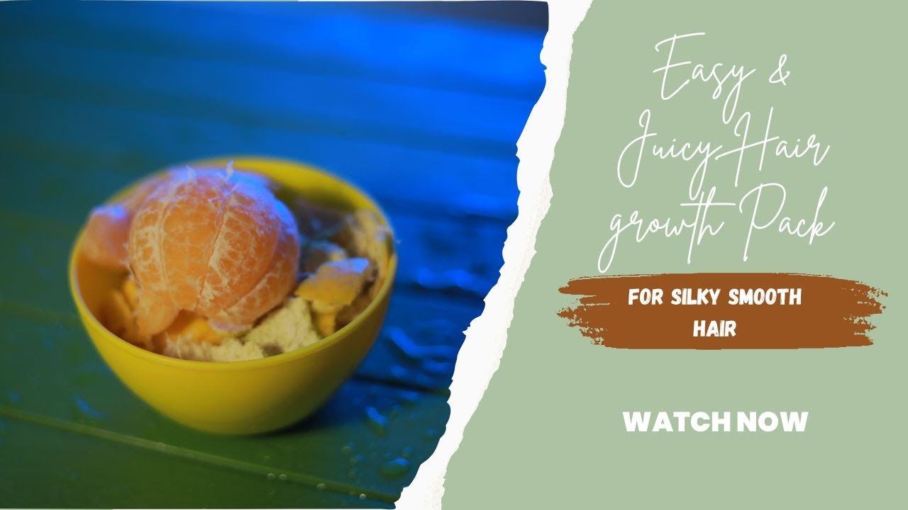 Orange to promote hair growth | Simple hair pack to control hair fall | Double hair growth