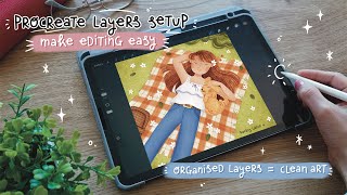 How I Organize Layers in Procreate for Clean, Editable Illustrations
