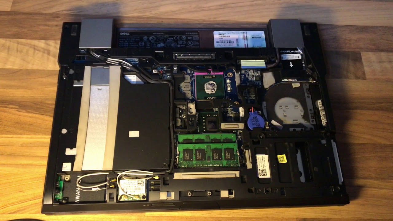 New Dell Latitude E6400 disassembly teardown clean fan CPU replace Lüfter reinigen auseinander nehmen
