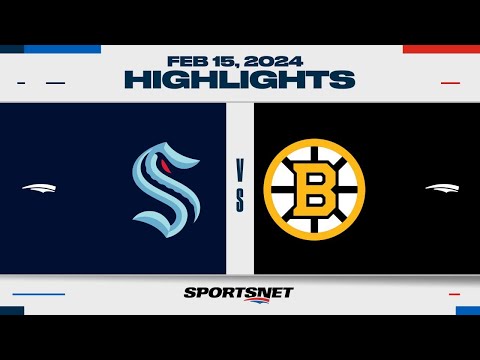 NHL Highlights | Kraken vs. Bruins - February 15, 2024