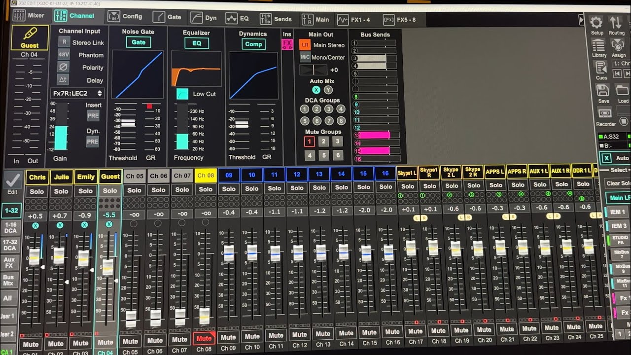 PC Audio control of X32 Compact