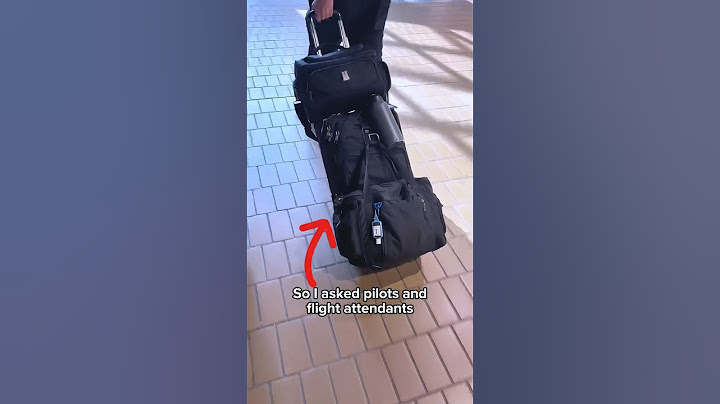 This is the carry-on luggage that flight attendants use ✈️🧳