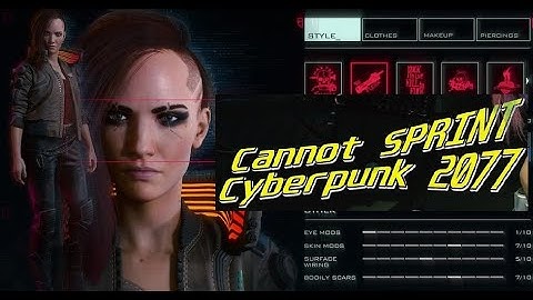 How to fix Sprint problem in Cyberpunk 2077