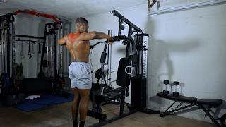 Marcy Multi Gym Upright Row Demonstration