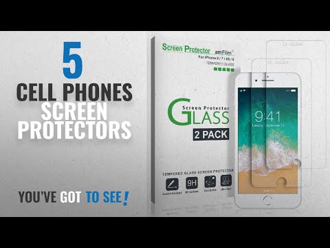 Cell Phones Screen Protectors [2018 Best Sellers]: iPhone 8, 7, 6S, 6 Screen Protector Glass, amFilm