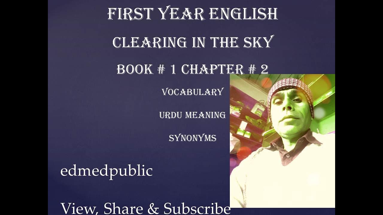 Clearing in the Sky:Vocabulary