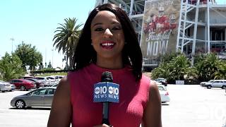 49ers meet family of fallen Sacramento Police officer Tara O'Sullivan | NFL Training Camp 2019