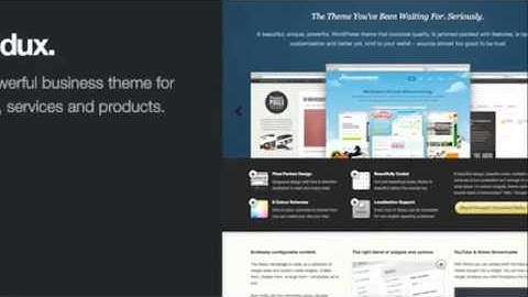 Redux: Business & Portfolio WordPress Theme