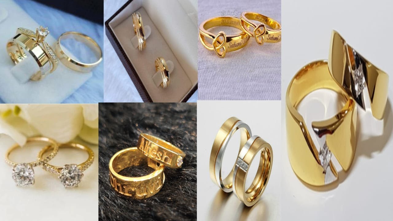 Marriage Rings Collection New Gold Couple Rings/Engagement Rings Collection/Wedding Rings #gold # ...
