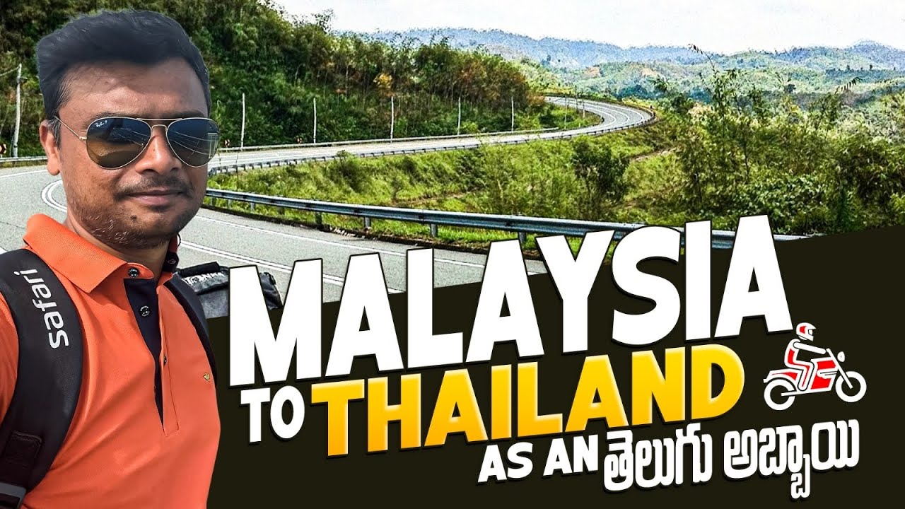 🇹🇭 I Crossed the Malaysia–Thailand Border on a 110cc Bike | Scary but I Did It!