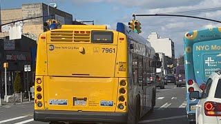 Ride 2022 XD40 #7961 on B41-LTD from Av T to Nostrand Avenue via Flatbush Avenue Guide
