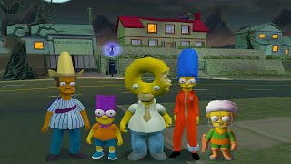 Simpsons Hit And Run 4K - All Playable Outfits Homer, Marge, Bart, Lisa And Apu 4K60Fps