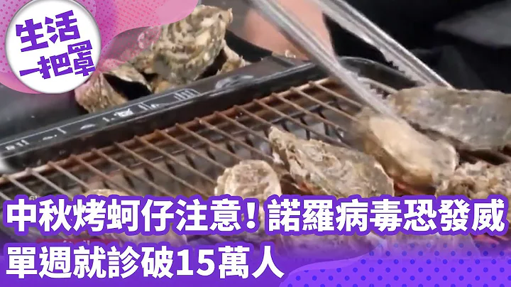 生活一把罩》中秋烤蚵仔注意！ 諾羅病毒恐發威 單週就診破15萬人 - 天天要聞