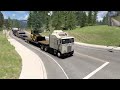 Transporting Backhoe Loader | Kenworth K100E | American Truck Simulator