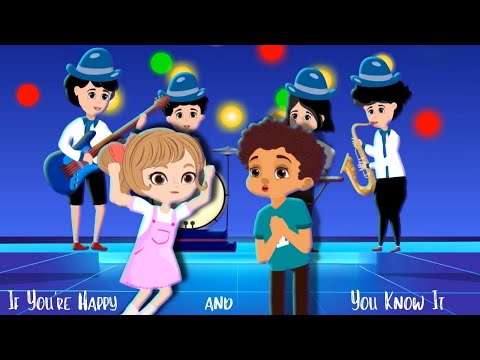 If You're Happy and You Know It Song | Nursery Rhymes for Kids| Kids Songs from Kiddie Days