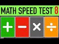 Boost Your Math Skills with Speed Test #8 – 25 Quick Problems! 🚀