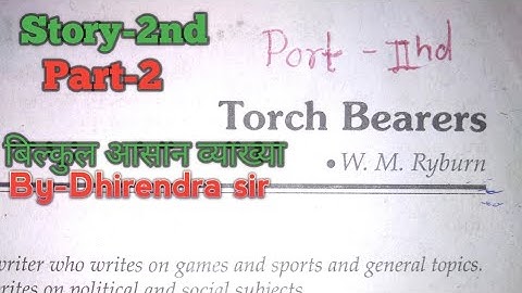 Class 10th English prose lesson-5 "Torch Bearers"2nd story,part-2, Study with Divy classes, Dhirendr
