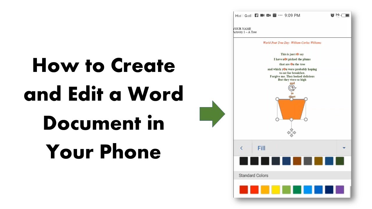 How to Create and Edit a Word Document in Your Phone? - YouTube