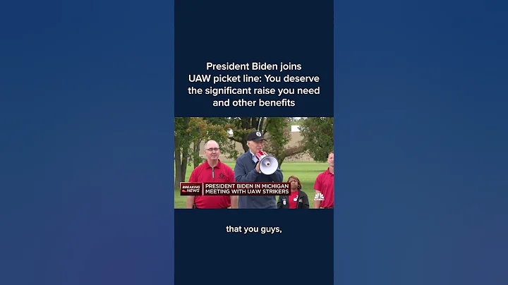 President Biden joins the UAW picket line #Shorts