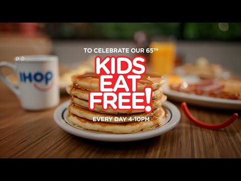 Kids Eat Free for our 65th Anniversary! | IHOP