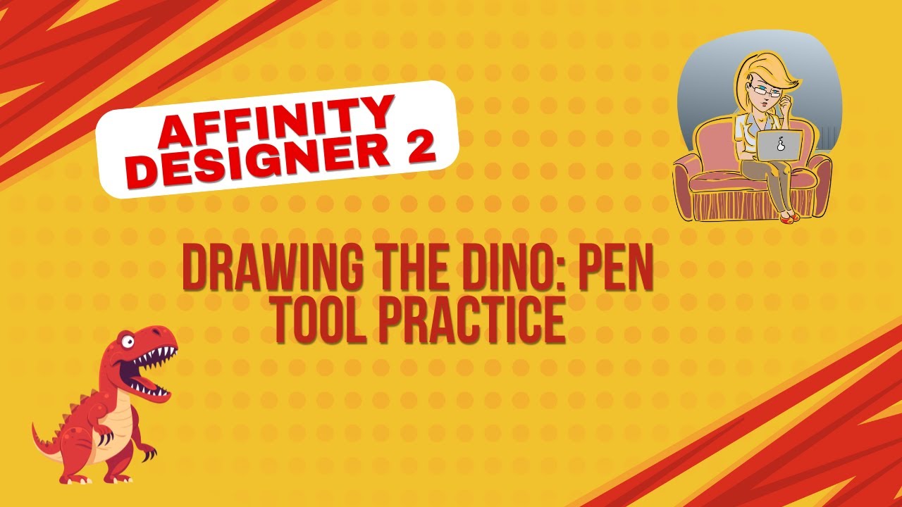 Affinity Designer 2 Video 5: Pen Tool Practice: Drawing Our Dino - YouTube
